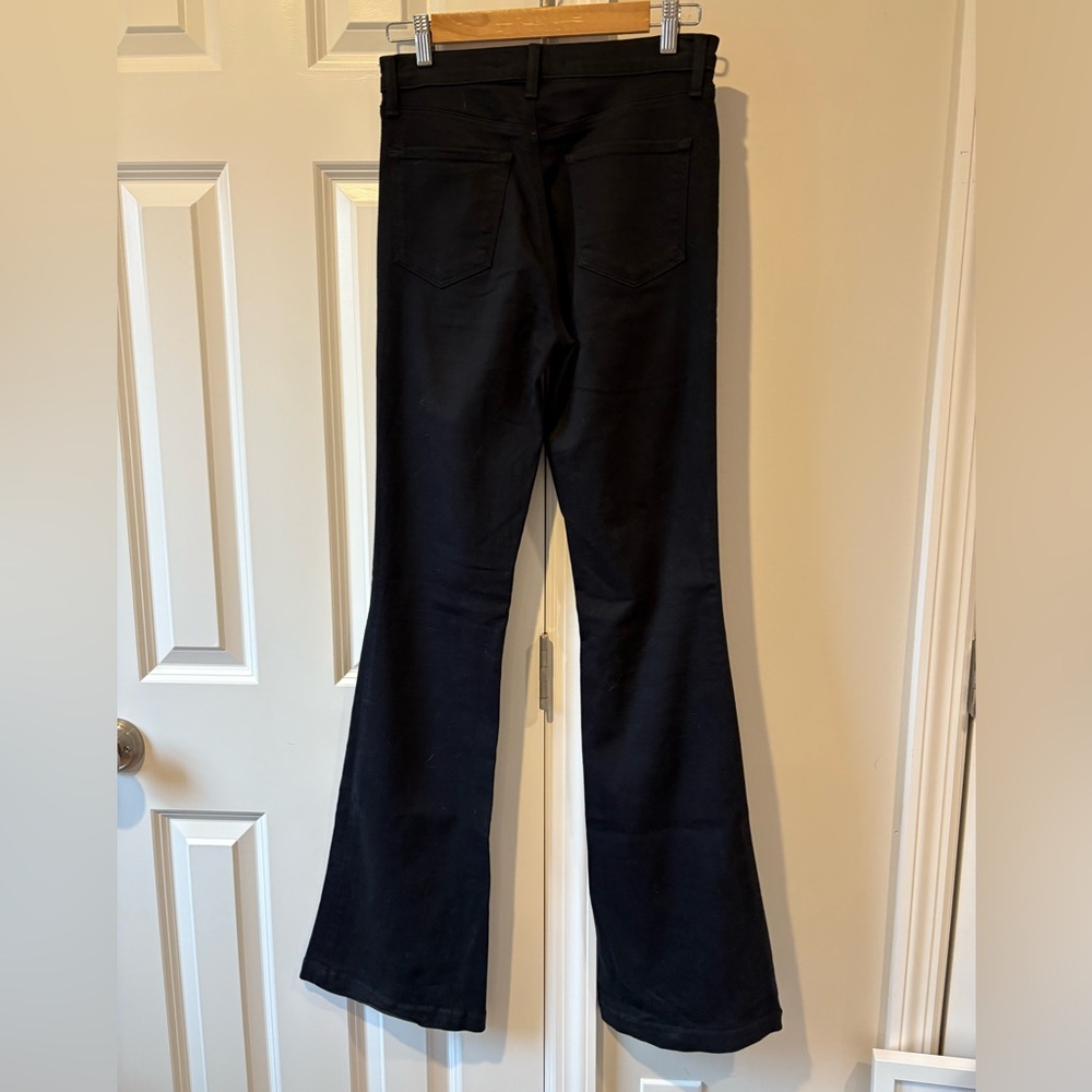 J Brand Maria High Rise Flare Jeans in Jet Black inseam 34 - Picture 5 of 14